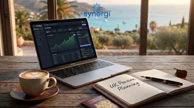 Professional financial advisor reviewing retirement planning and pension documents with a client in a modern office